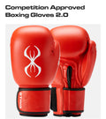 STING COMPETITION LEATHER BOXING GLOVES 10oz - RED
